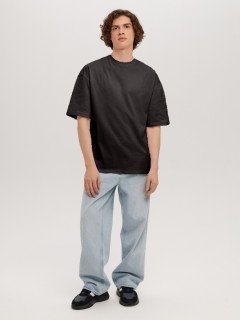 Чёрная футболка мужская Oversize