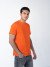 Коралловая мужская футболка оптом