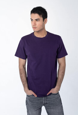 Фиолетовая мужская футболка